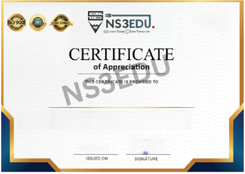 Ns3Edu Certificate