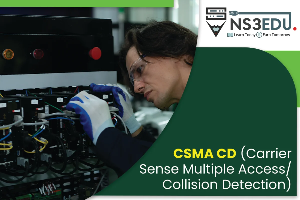 CSMA CD (Carrier Sense Multiple Access Collision Detection)